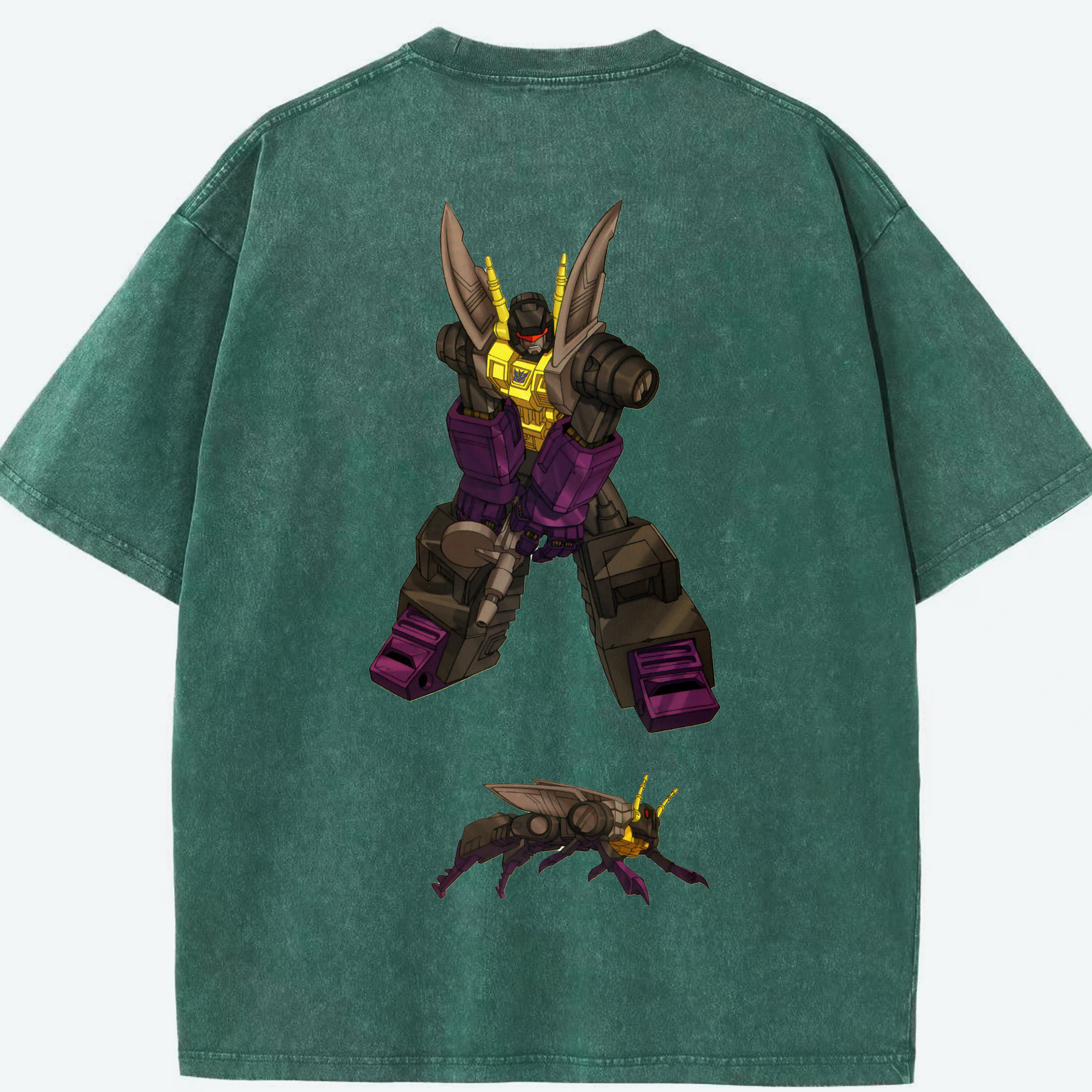 （画像用）  綿100% ヴィンテージ風 半袖Tシャツ（背面プリント）